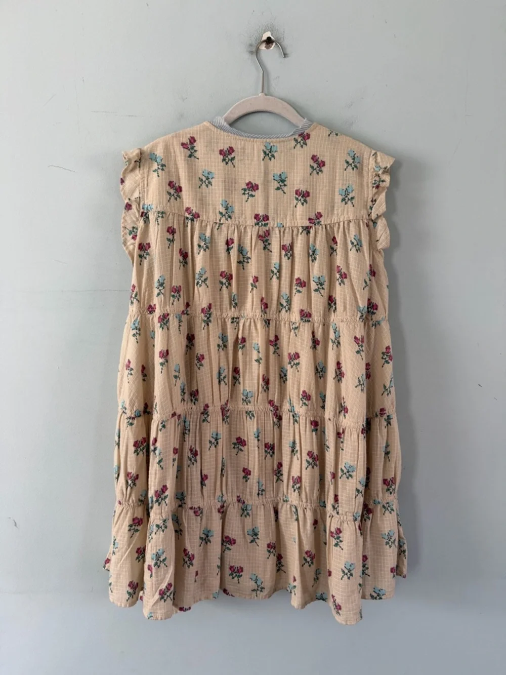 NWT Free People Sundown Ivory Combo Ditsy Floral Tunic Dress‎